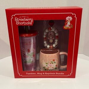 Strawberry Shortcake Tumbler, Mug & Keychain Bundle brand new